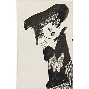 Madge Gill, Head, undated